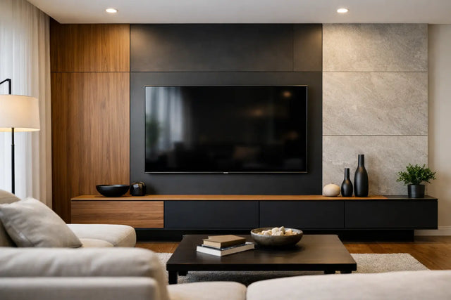 Media Wall Panels for a Polished TV Feature