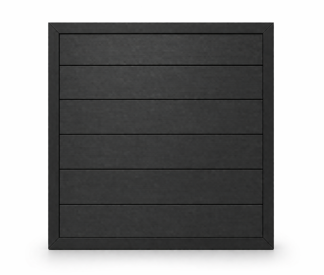 COMPOSITE FENCING 86E - BLACK | Home Hub Direct