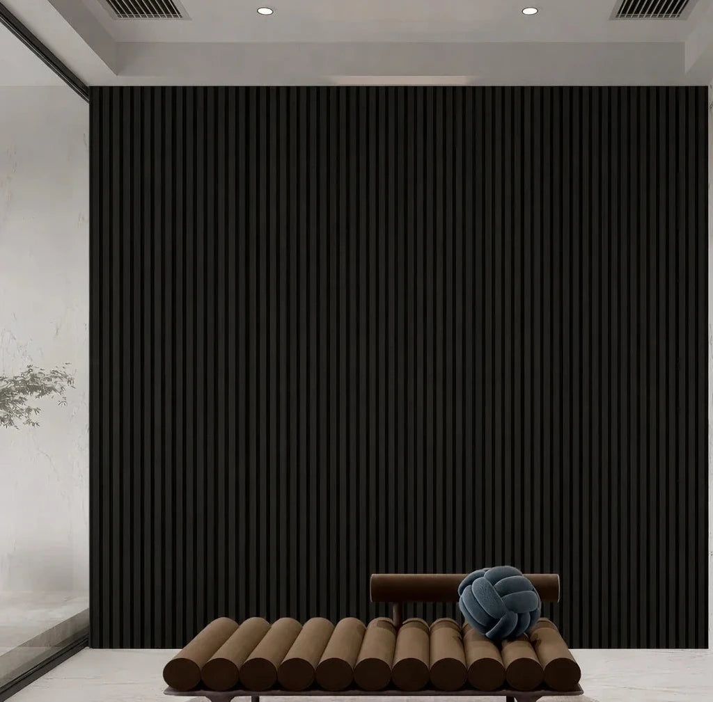 Black Wall Panel - Seamless - 240cm - (12pcs)