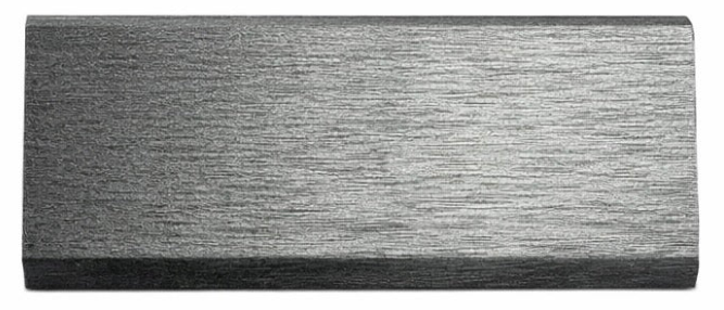 Acoustic Wall Panel End Trim 240cm - Metallic Light Grey
