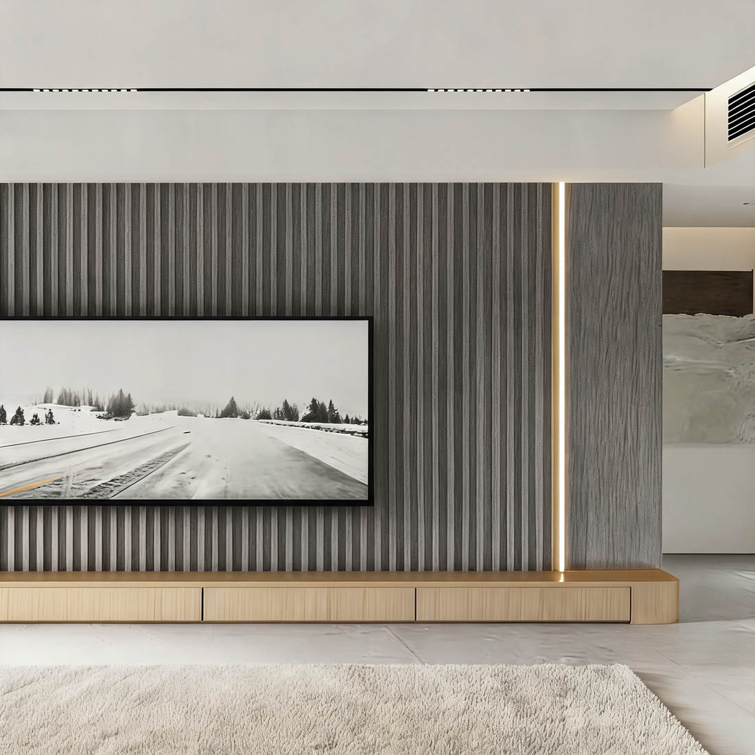 Wall Panel - Light Grey - Seamless - 240cm