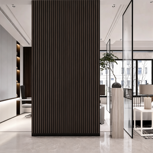 Acoustic Wall Panel - Walnut - Premium Three-Sided - 240cm