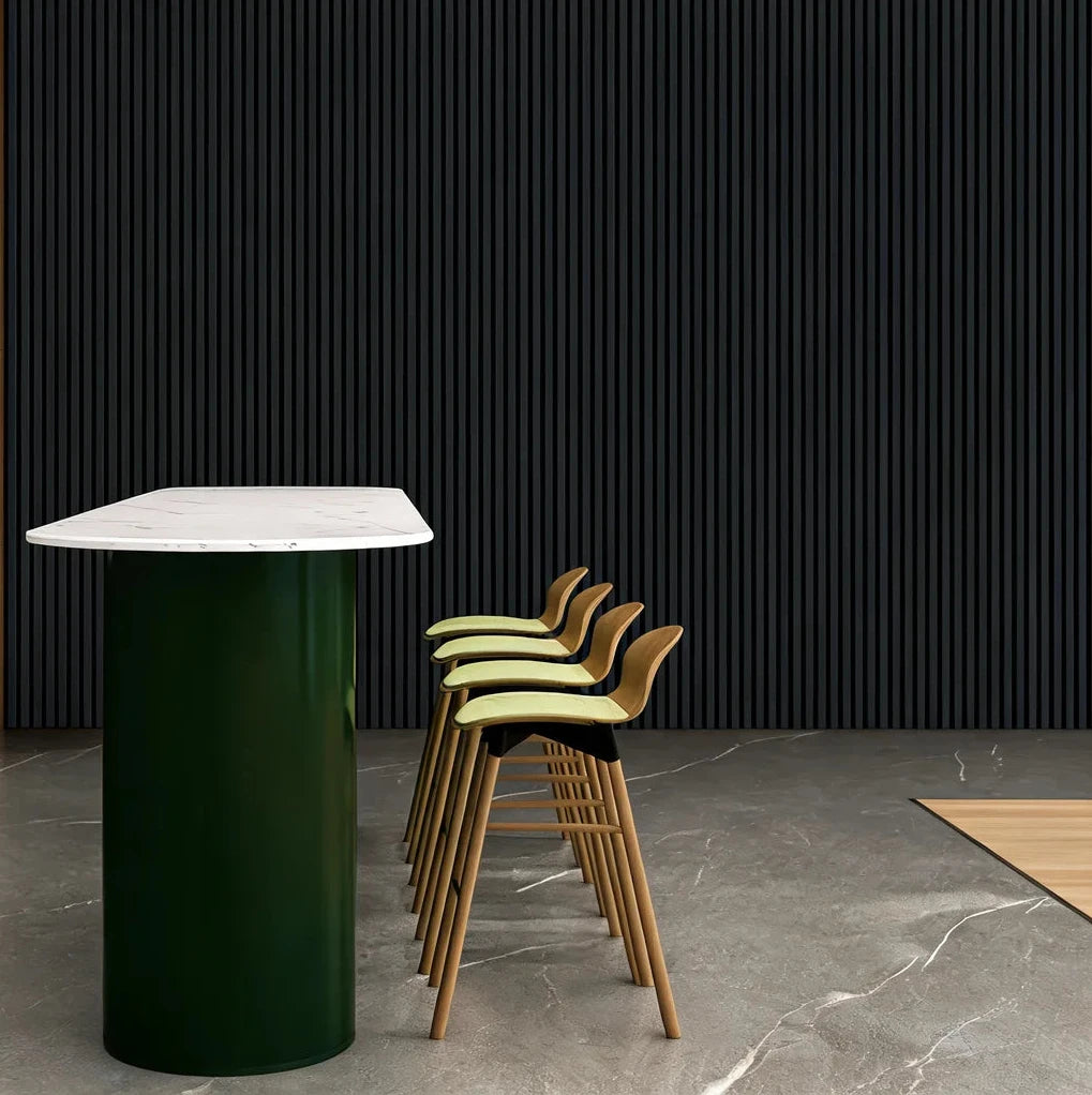Acoustic Wall Panel 240x60cm - Black 01E | Home Hub Direct