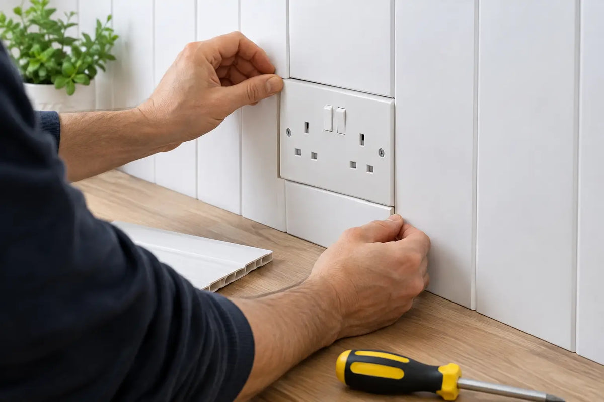How to Fit PVC Panels Around Sockets Safely