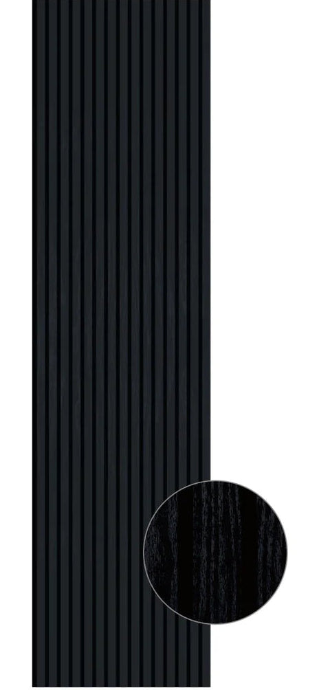 Acoustic Wall Panel 240x60cm - Black 01E | Home Hub Direct