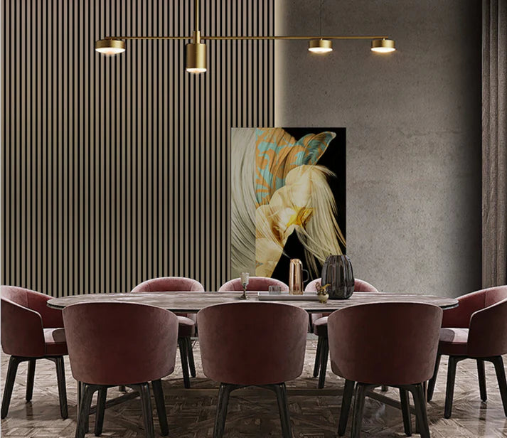 Acoustic Wall Panel 240x60cm - Metallic Brown 01WF