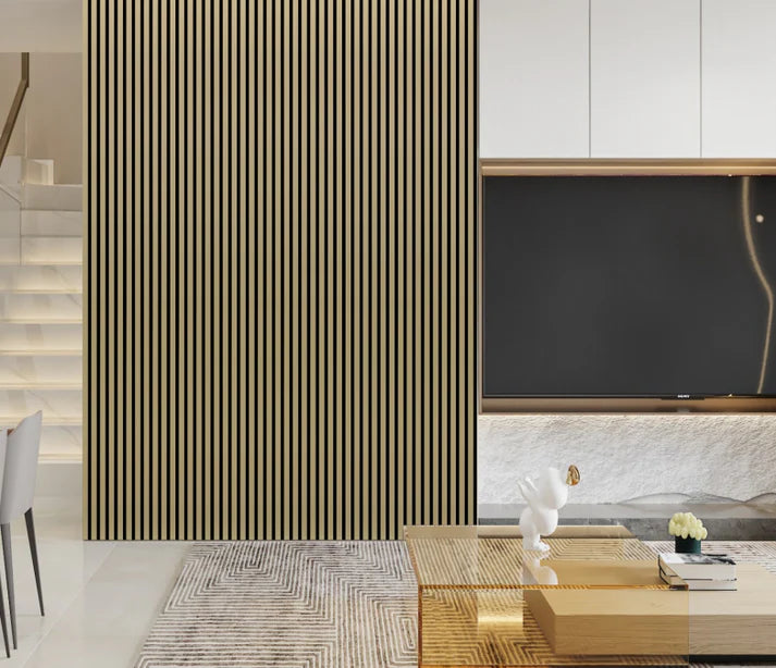 Acoustic Wall Panel 240x60cm - Metallic Gold 01WG