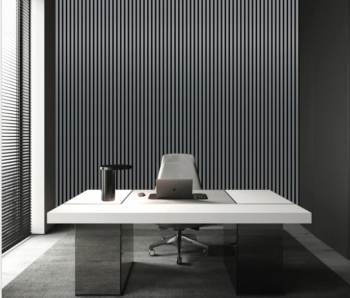 Acoustic Wall Panel 240x60cm - Metallic Dark Grey 01WJ