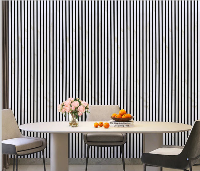 Acoustic Wall Panel 240x60cm - White Marble 01WK