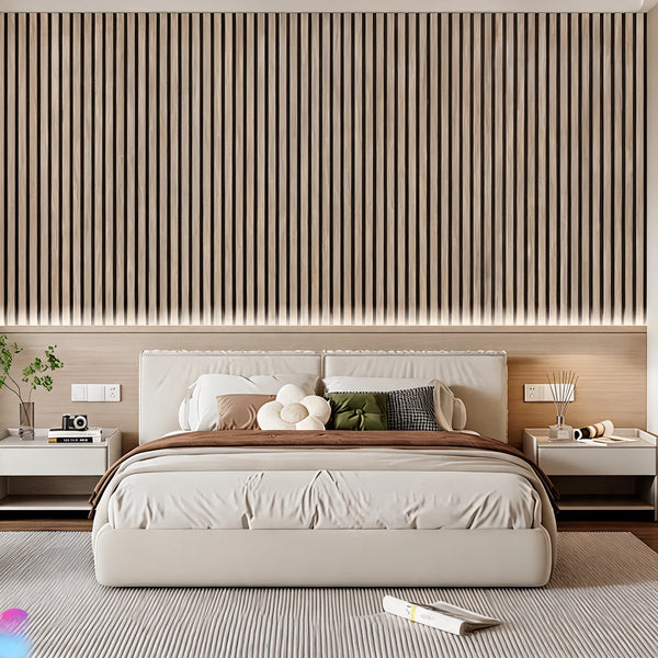 Acoustic Wall Panel 280x60cm - Oak 02WA | Home Hub Direct