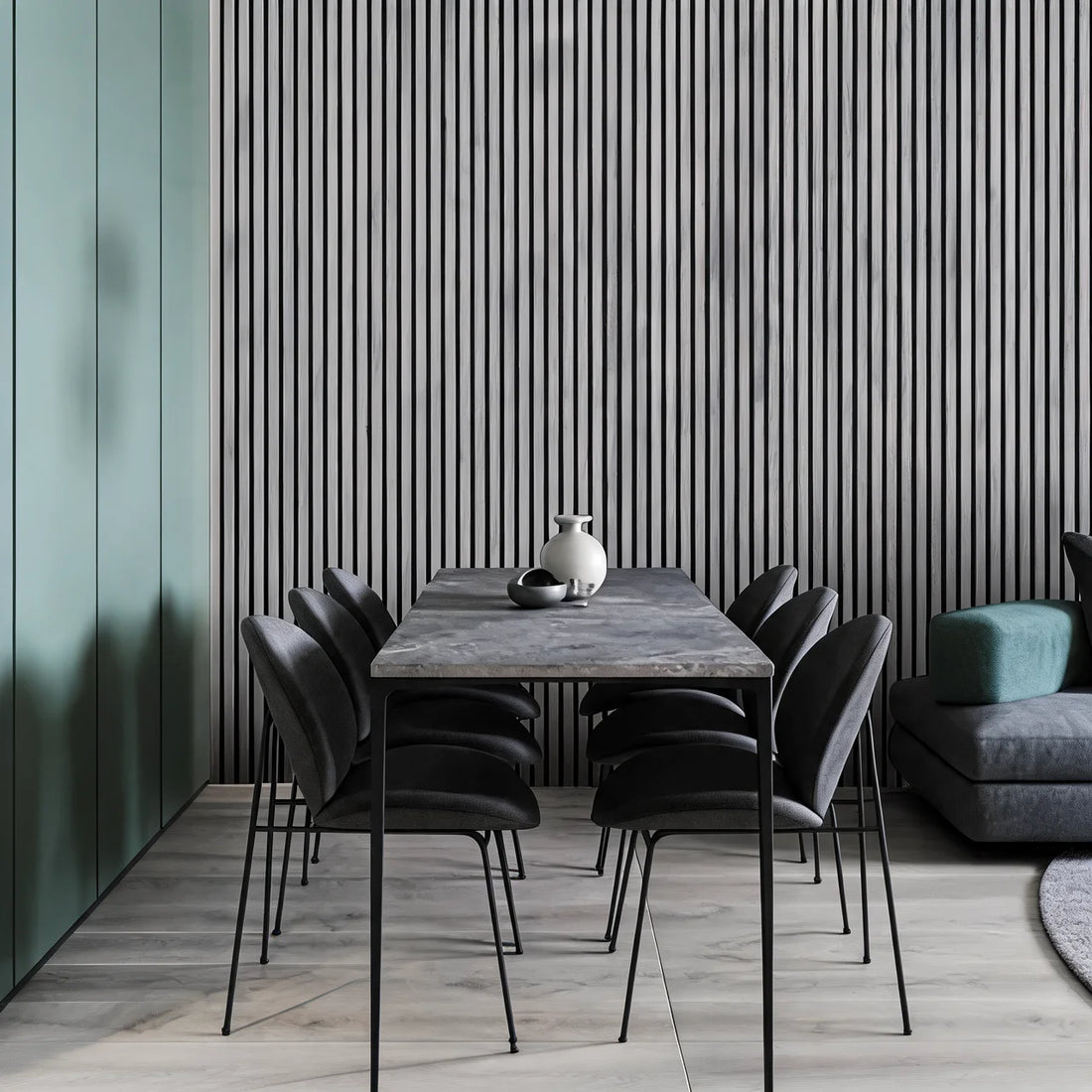 Acoustic Wall Panel 280x60cm - Grey 02WB | Home Hub Direct