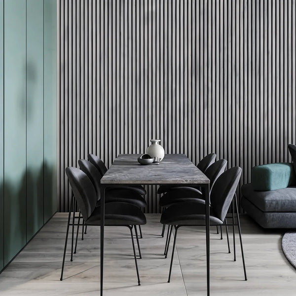 Acoustic Wall Panel 280x60cm - Grey 02WB | Home Hub Direct
