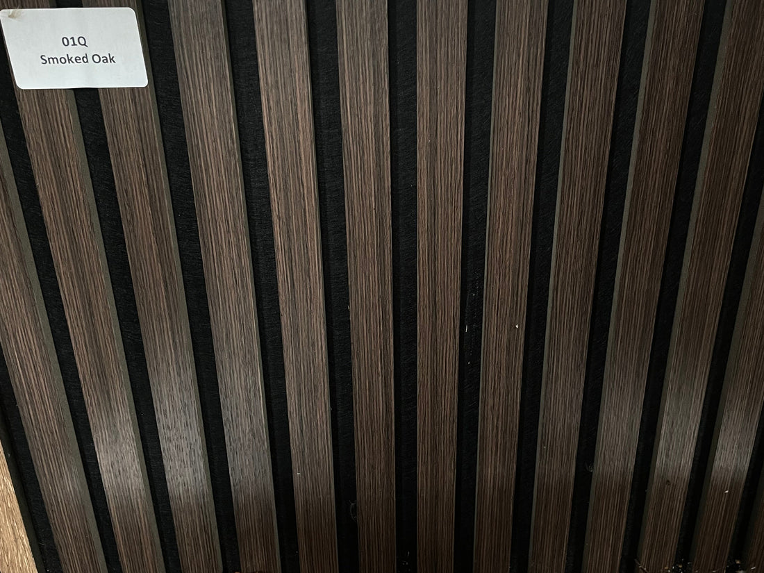 Acoustic Wall Panel 240x60cm - Smoked Oak