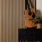 Acoustic Wall Panel 240x60cm - Light Oak