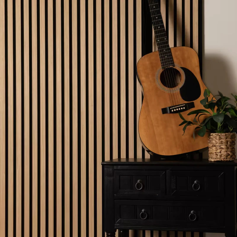 Acoustic Wall Panel 240x60cm - Light Oak