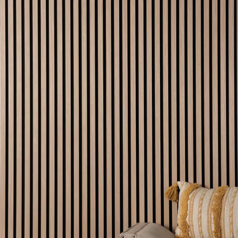 Acoustic Wall Panel 240x60cm - Teak/Dark Oak