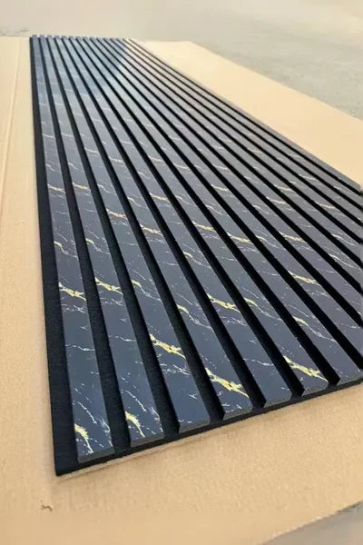 Acoustic Wall Panel 240x60cm - Black Marble