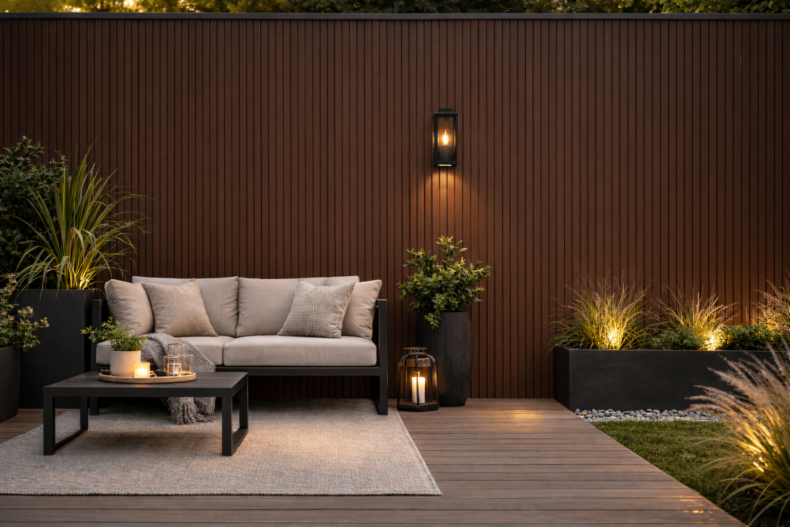 OUTDOOR WALL PANEL 83C - LIGHT BROWN