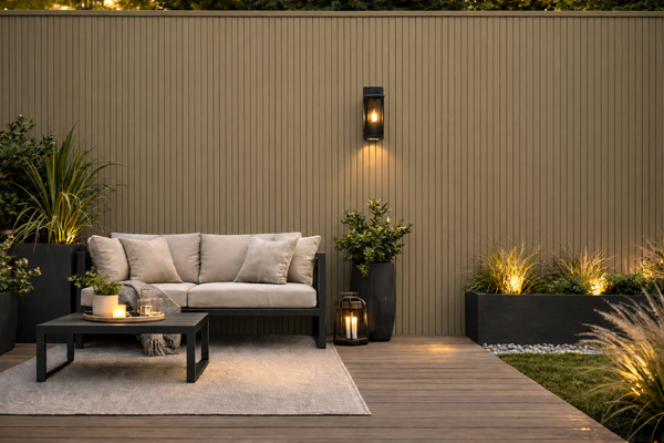 OUTDOOR WALL PANEL 83F - KHAKI | Home Hub Direct