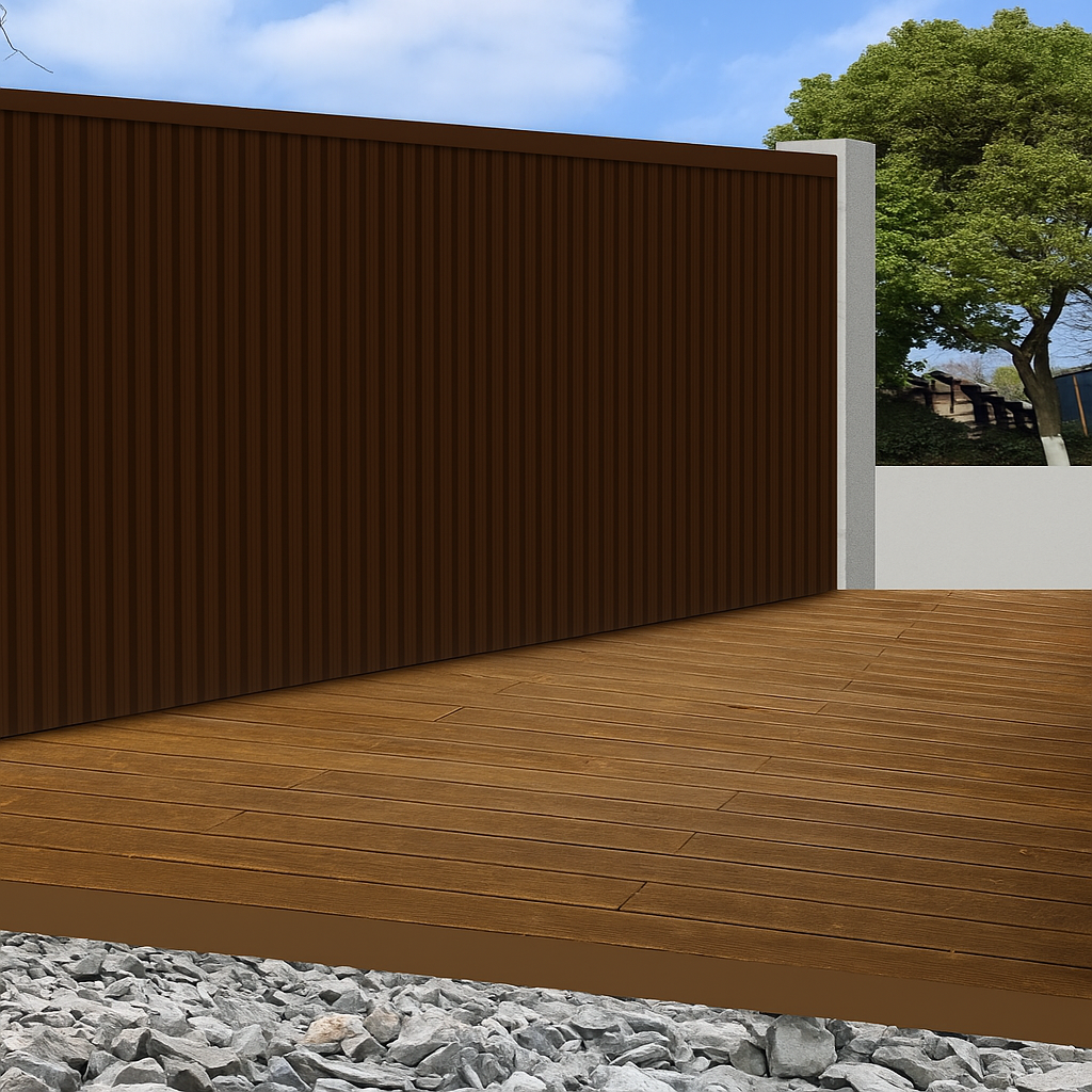 OUTDOOR WALL PANEL 83D - DARK BROWN