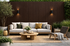 OUTDOOR WALL PANEL 84D - DARK BROWN