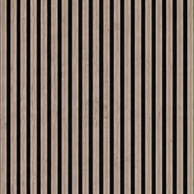 Acoustic Wall Panel - Grey Oak - Premium Three-Sided - 240cm