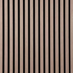 Acoustic Wall Panel 240x60cm - Teak/Dark Oak