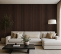 Acoustic Wall Panel 240x60cm - Smoked Oak
