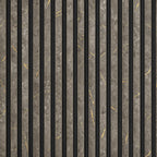 Acoustic Wall Panel 280x60cm - Gold and Black Marble