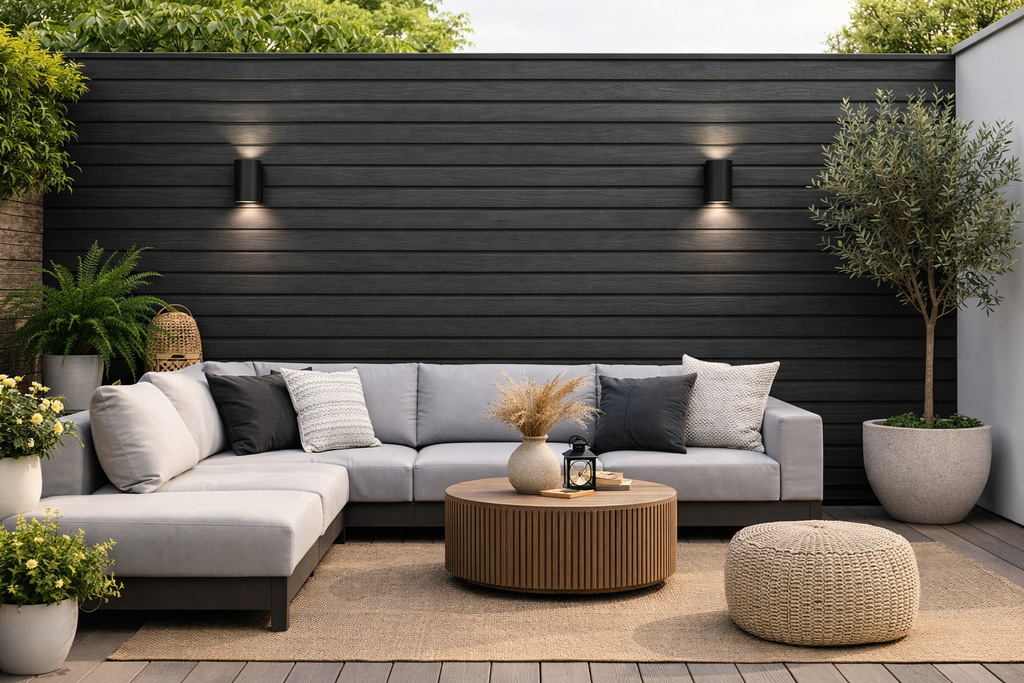 OUTDOOR WALL PANEL 87E - BLACK