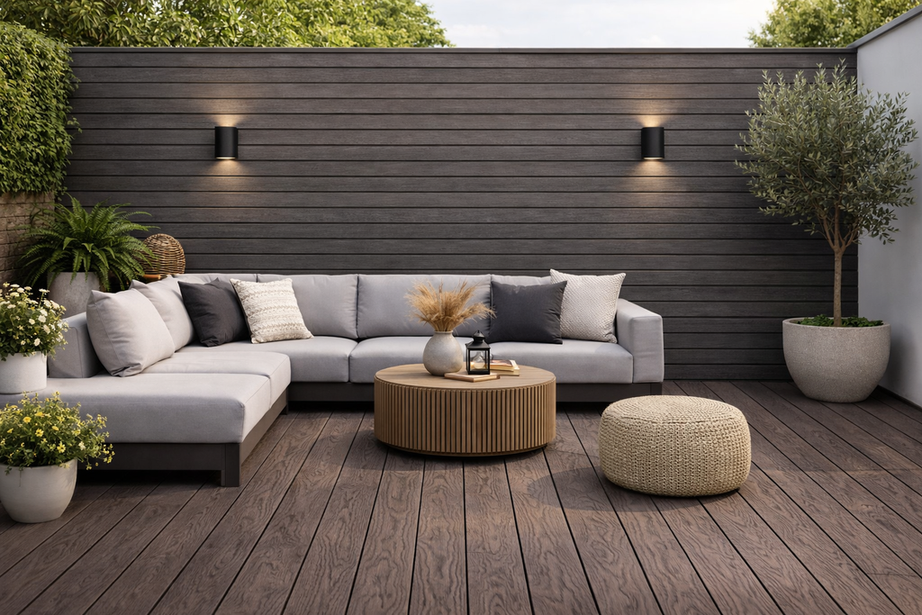 COMPOSITE DECKING 85D - DARK BROWN