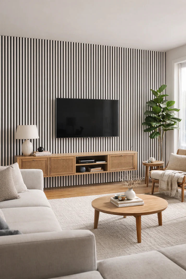 Acoustic Wall Panel 240x60cm - White  01WW
