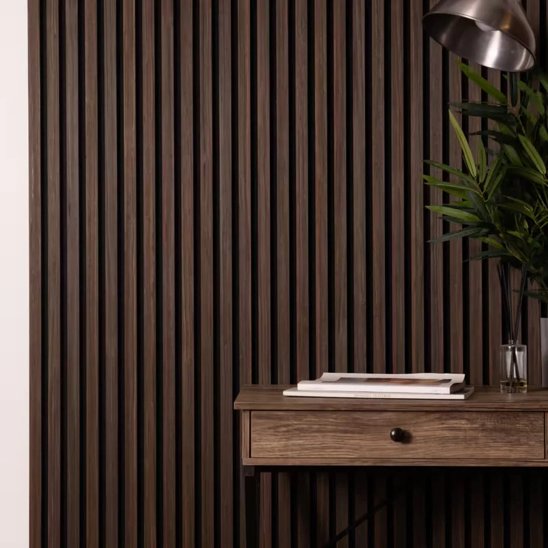 Acoustic Wall Panel 240x60cm - Smoked Oak
