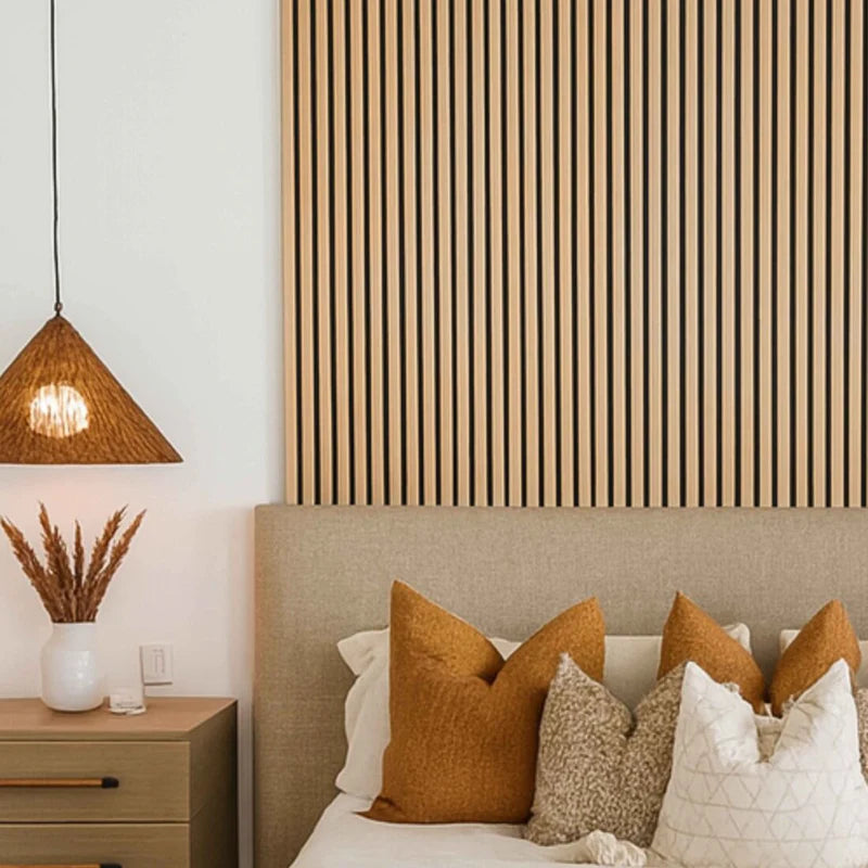 Acoustic Wall Panel 240x60cm - Light Oak