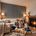 Acoustic Wall Panel 240x60cm - Metallic Light Grey