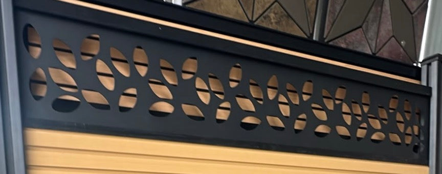 Lightweight aluminium Fence Lattice - Flower