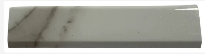 Wall Board End Trim 240cm - Gold and White Marble