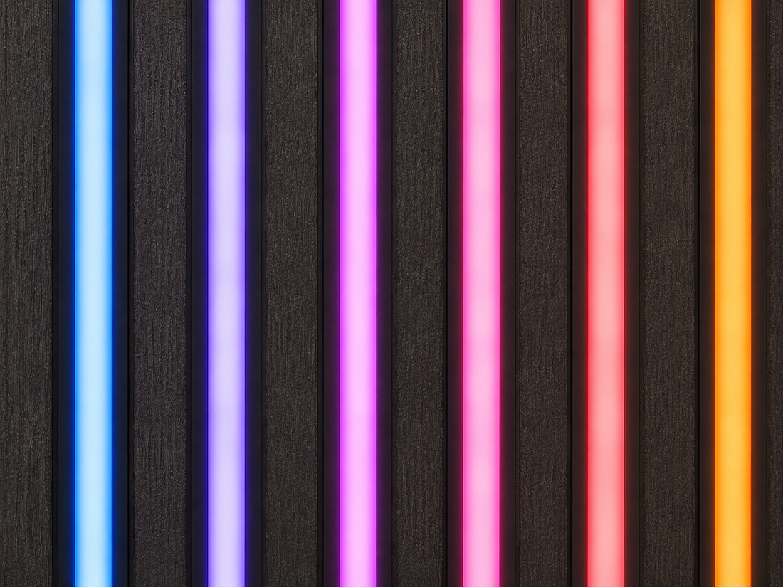 Wall Panel LED Lighting - Multicolour (6 pcs)