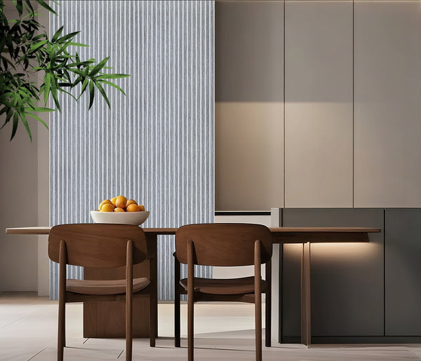 Acoustic Wall Panel - Grey Oak - Premium Three-Sided - 240cm