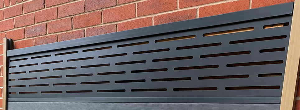 Lightweight aluminium Lattice Fencing - Strips