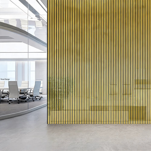 Acoustic Wall Panel 240x60cm - Shiny Gold 01G | Home Hub Direct
