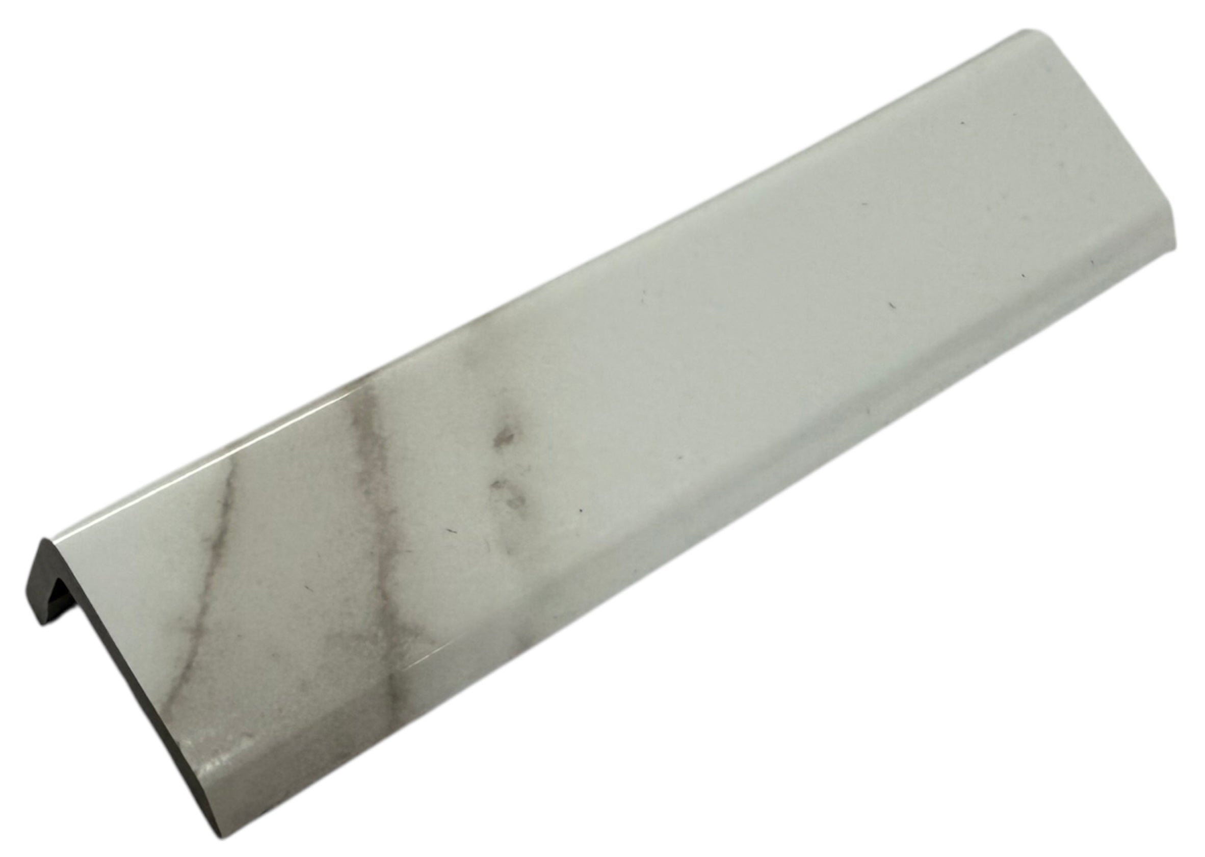WALL BOARD END TRIM - GOLD AND WHITE MARBLE