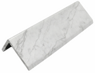 ACOUSTIC WALL PANEL END TRIM - WHITE MARBLE