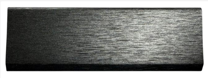 Acoustic Wall Panel End Trim 240cm - Metallic Dark Grey
