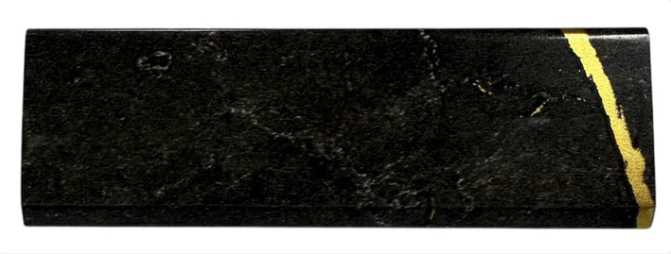 Acoustic Wall Panel End Trim 240cm - Gold and Black Marble