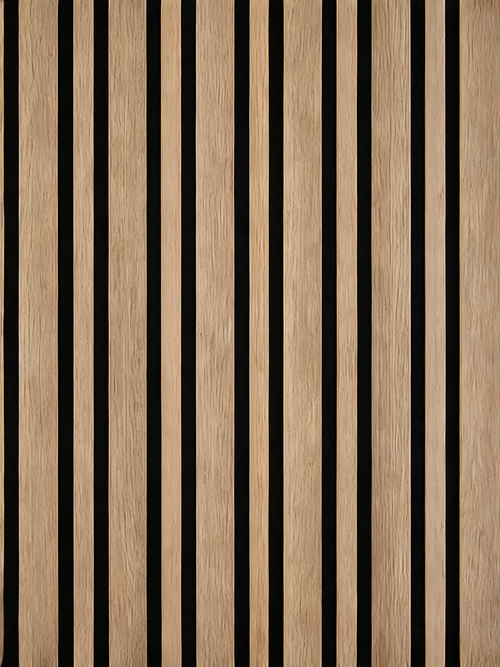 Acoustic Wall Panel 240cm - Dark Oak