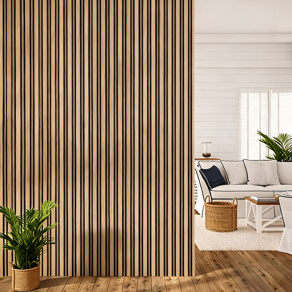 Acoustic Wall Panel 240cm - Dark Oak