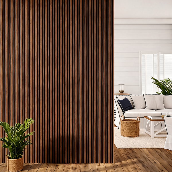 Acoustic Wall Panel 240cm - Walnut
