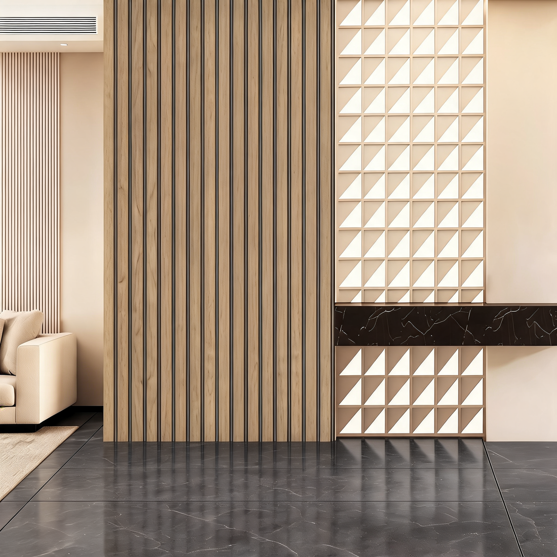 Wall Panel - Oak - PVC - 240cm