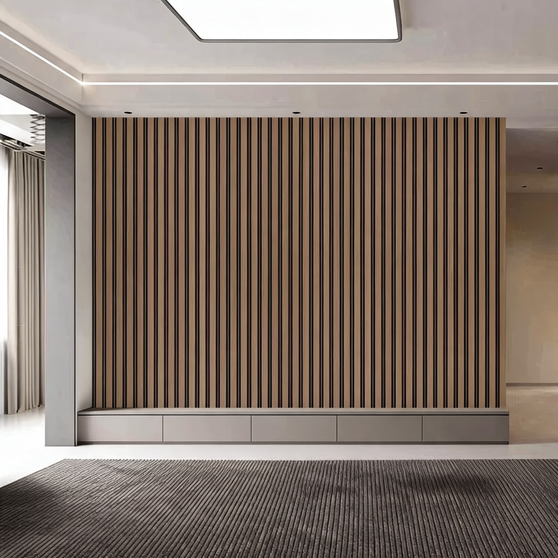 Wall Panel - Dark Oak - PVC - 240cm